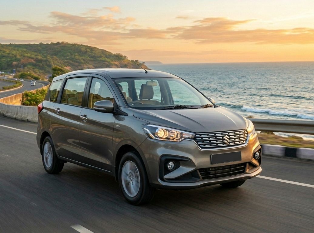 Maruti Ertiga 7 seater car hire Goa