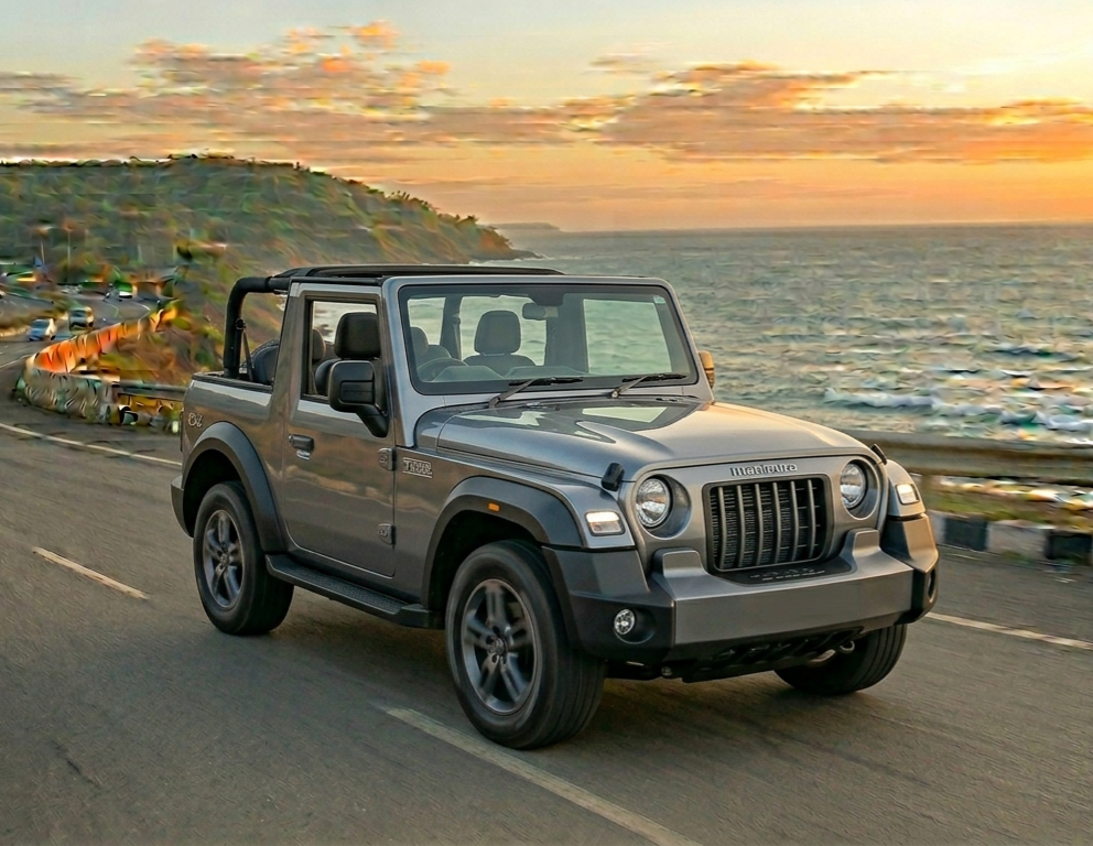 Mahindra Thar 4x4 self drive car in Goa